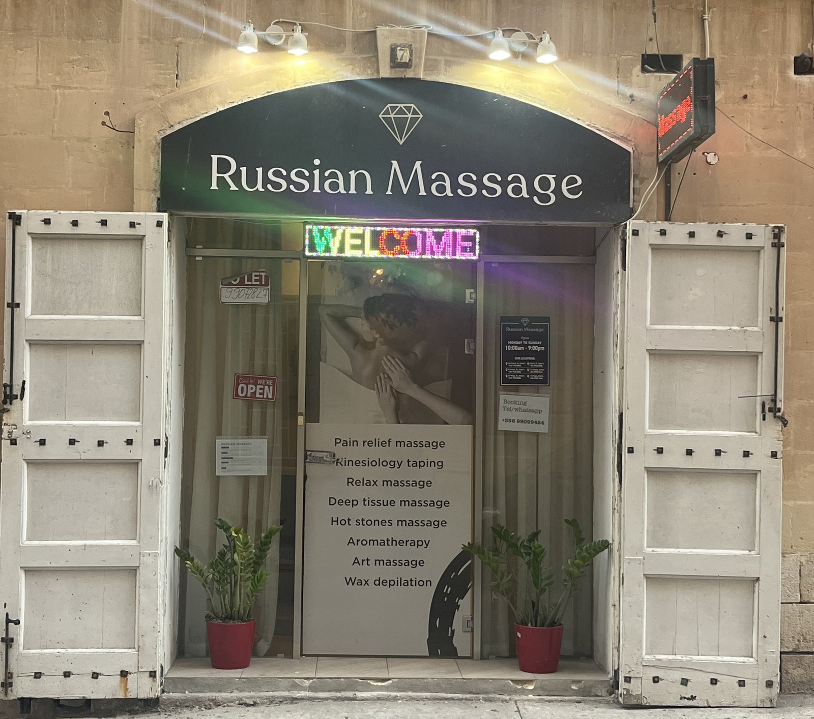 Fachada Russian Massage Spa Sliema